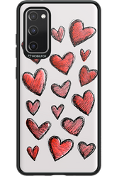 Red Love Transparent - Samsung Galaxy S20 FE