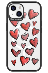 Red Love Transparent - Apple iPhone 13