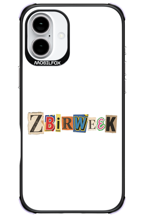 Zbirweek (white) 2.0 - Apple iPhone 16 Plus