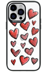 Red Love Transparent - Apple iPhone 14 Pro Max