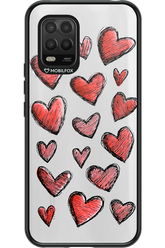 Red Love Transparent - Xiaomi Mi 10 Lite 5G