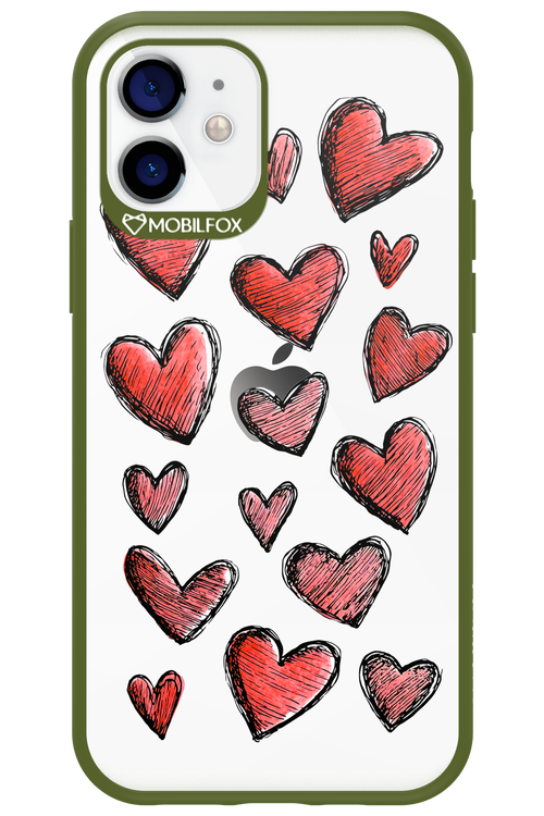 Red Love Transparent 2.0 - Apple iPhone 12
