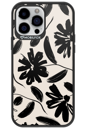 Monochrome Flowerss - Apple iPhone 13 Pro Max