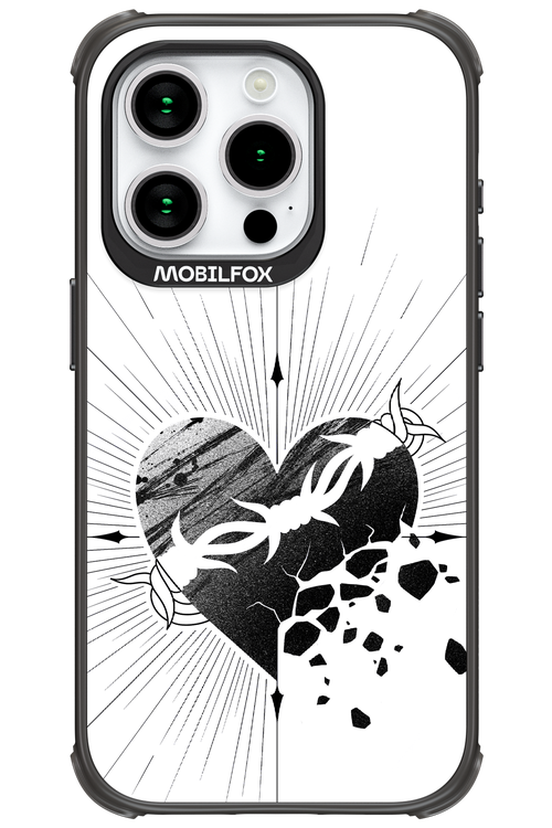 Fekete Szív - Apple iPhone 15 Pro
