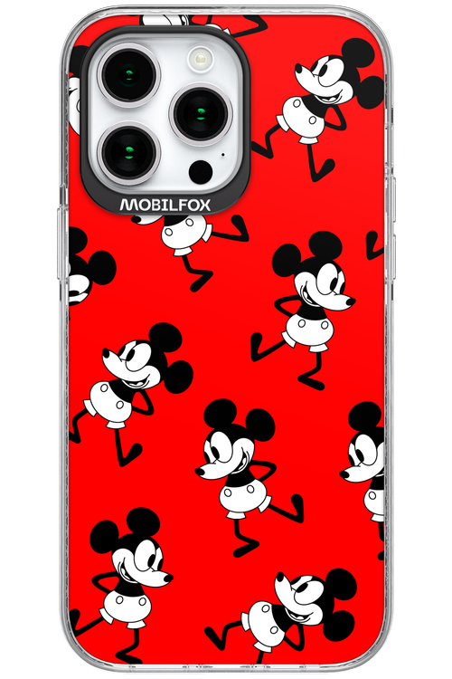 Iconic Mouse (red pattern) - Apple iPhone 15 Pro Max