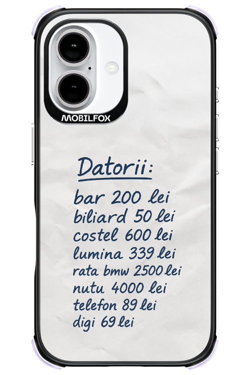 The List - Apple iPhone 16