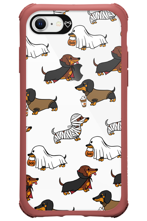 Scary Dachshund (Transparent) - Apple iPhone 8