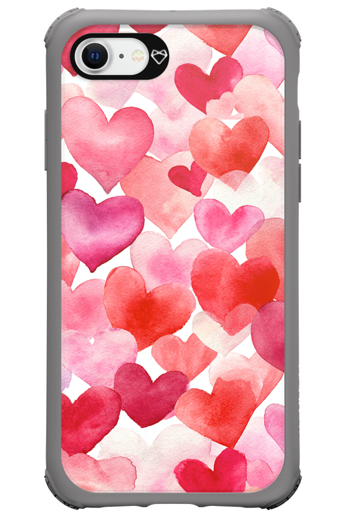 Water Painted Heart 2.0 - Apple iPhone SE 2020