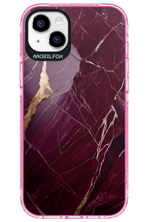 Burgundy Marble - Apple iPhone 14 Plus
