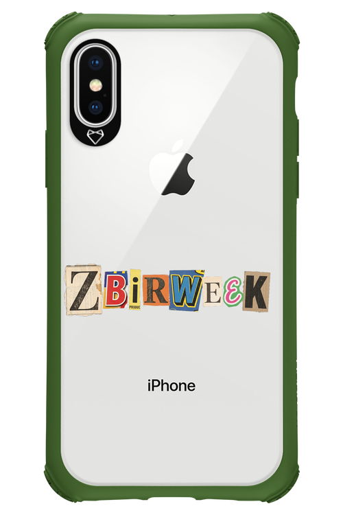 Zbirweek (transparent) 2.0 - Apple iPhone X