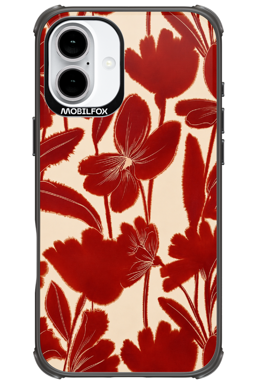 Burgundy Flowers 2.0 - Apple iPhone 16 Plus