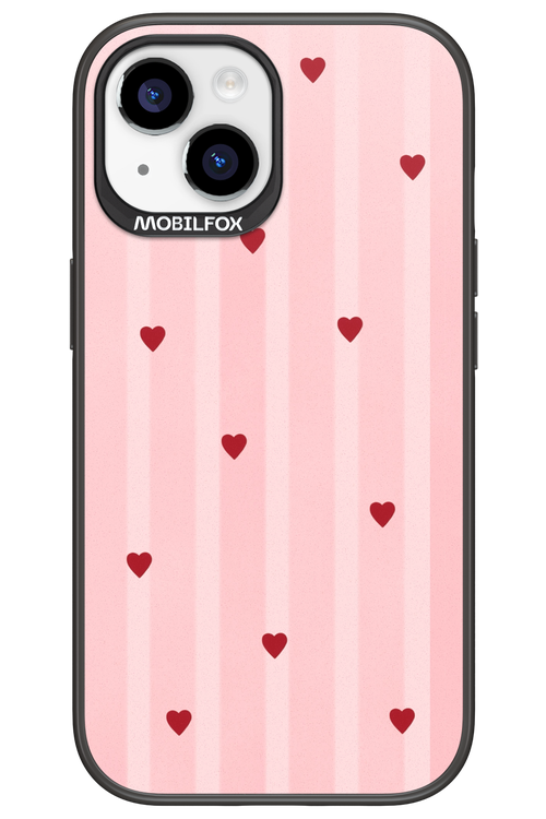 Red Little Hearts 2.0 - Apple iPhone 15