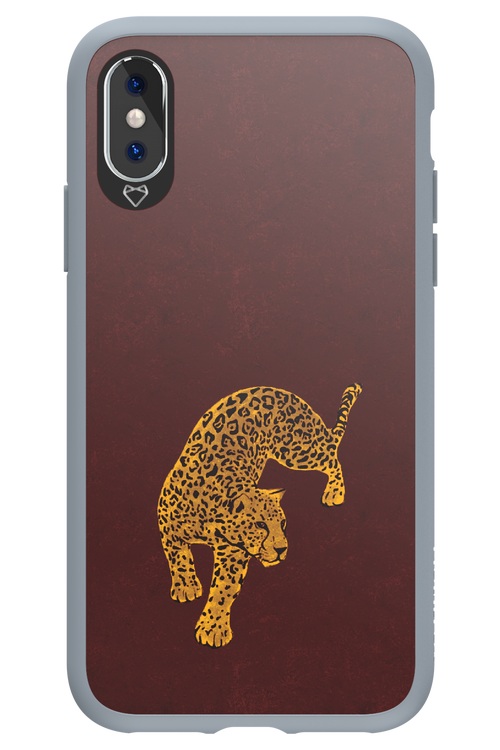 Burgundy Leopard - Apple iPhone X