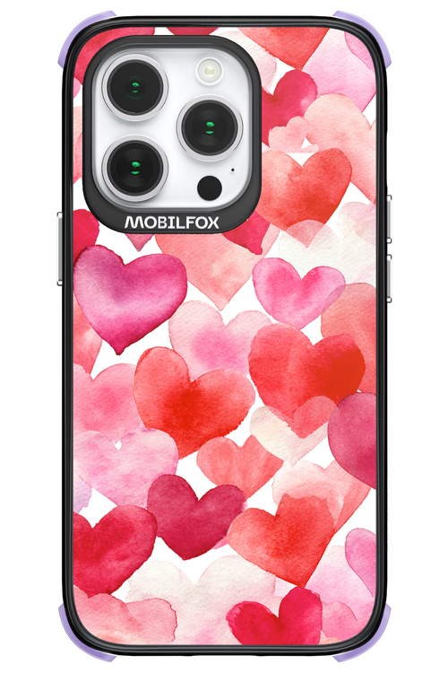 Water Painted Heart 2.0 - Apple iPhone 14 Pro
