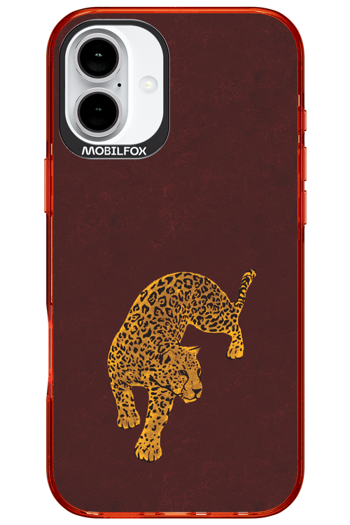 Burgundy Leopard - Apple iPhone 16 Plus