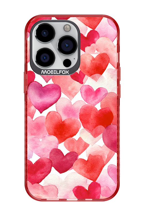 Water Painted Heart - Apple iPhone 13 Pro