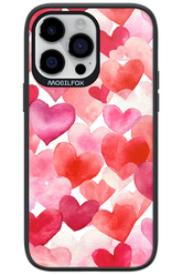 Water Painted Heart - Apple iPhone 14 Pro Max