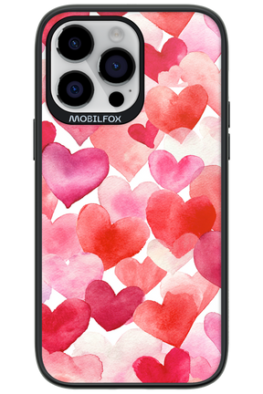 Water Painted Heart - Apple iPhone 14 Pro Max