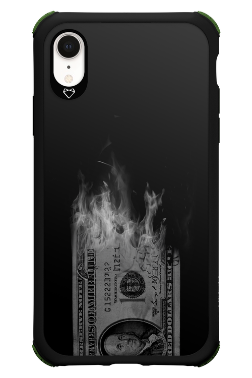Money Burn B&W 2.0 - Apple iPhone XR