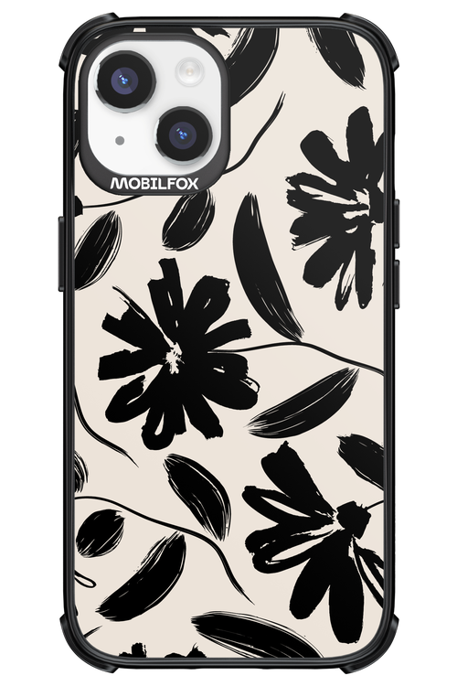 Monochrome Flowerss - Apple iPhone 14