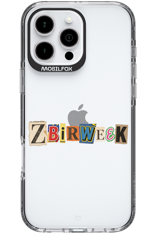 Zbirweek (transparent) 2.0 - Apple iPhone 16 Pro Max