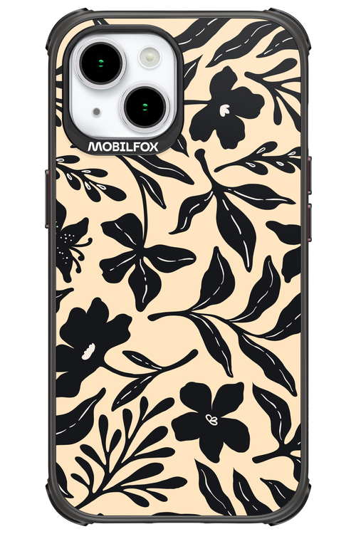 Black Flowers 2.0 - Apple iPhone 15