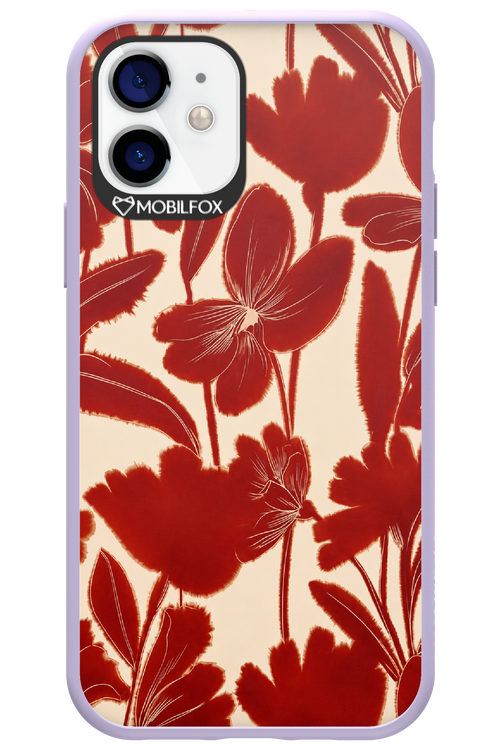 Burgundy Flowers 2.0 - Apple iPhone 12