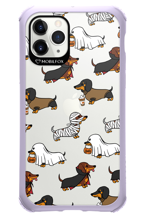 Scary Dachshund (Transparent) - Apple iPhone 11 Pro