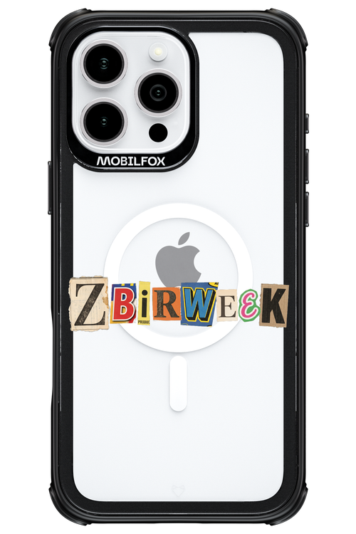 Zbirweek (transparent) 2.0 - Apple iPhone 16 Pro Max