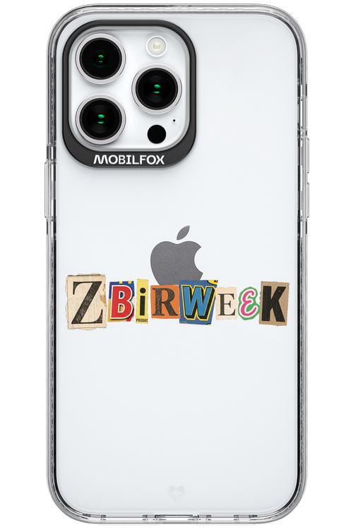 Zbirweek (transparent) 2.0 - Apple iPhone 15 Pro Max