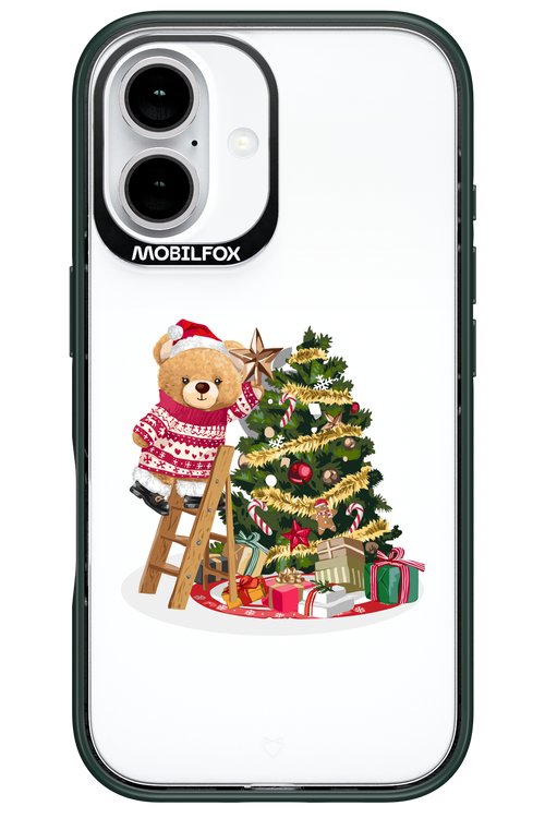 Christmas Bear (Transparent) - Apple iPhone 16