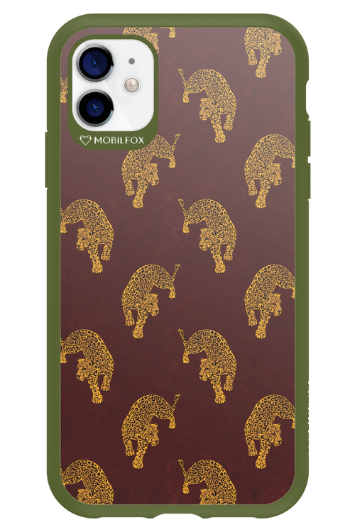 Burgundy Leopard Pattern - Apple iPhone 11