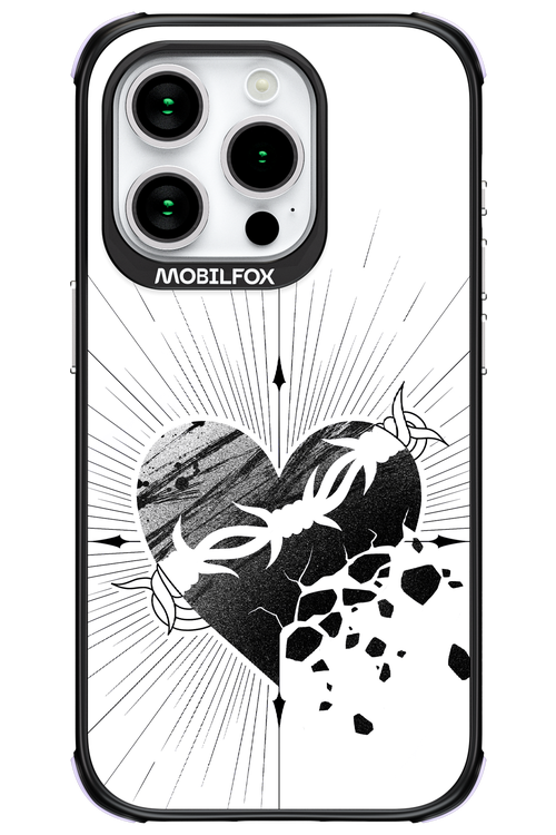 Fekete Szív - Apple iPhone 15 Pro