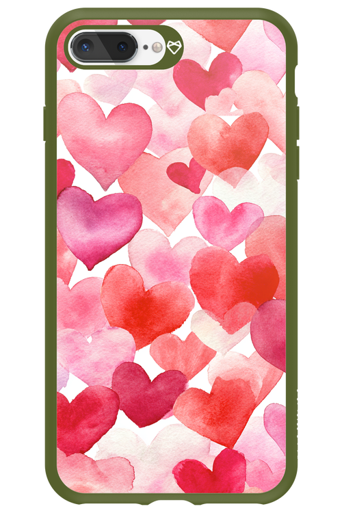 Water Painted Heart - Apple iPhone 7 Plus