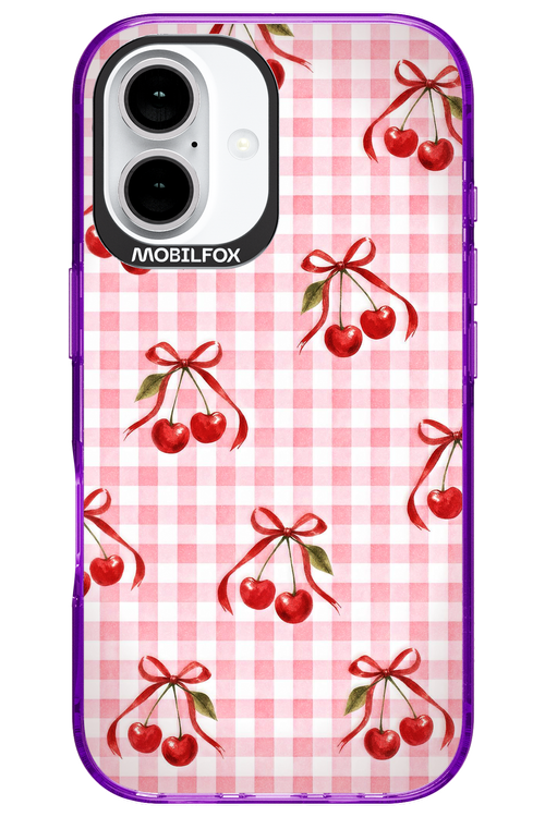 Pink Cherry Checked 2.0 - Apple iPhone 16