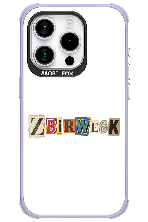 Zbirweek (white) 2.0 - Apple iPhone 15 Pro