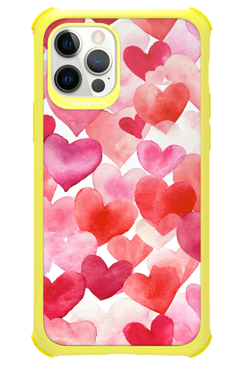 Water Painted Heart - Apple iPhone 12 Pro