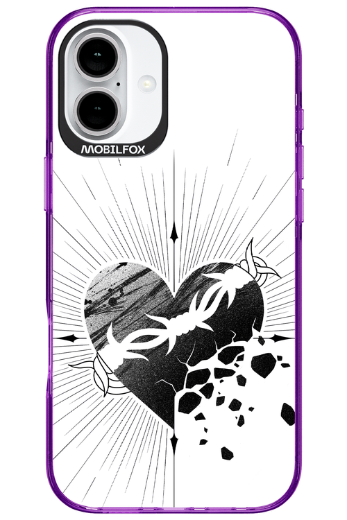Fekete Szív 2.0 - Apple iPhone 16 Plus