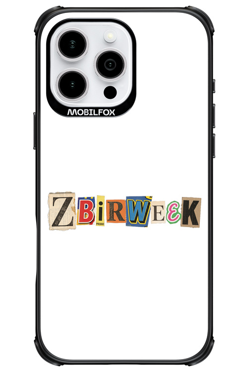 Zbirweek (white) 2.0 - Apple iPhone 16 Pro Max