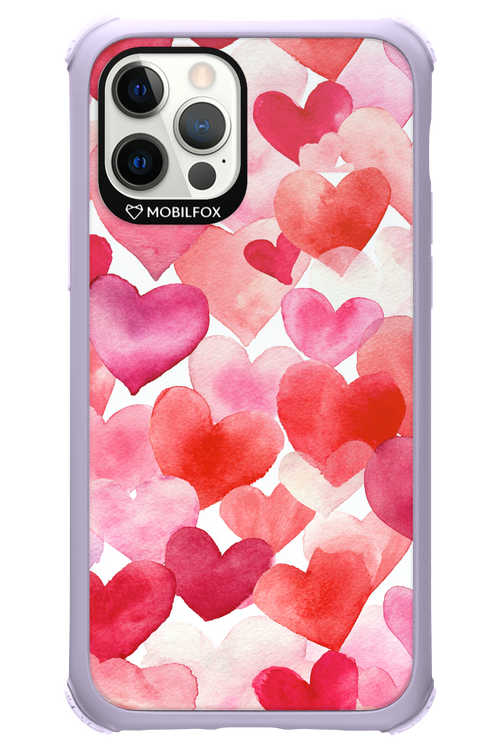 Water Painted Heart - Apple iPhone 12 Pro