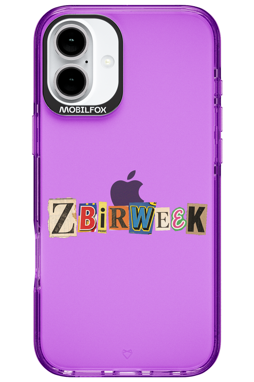 Zbirweek (transparent) 2.0 - Apple iPhone 16 Plus