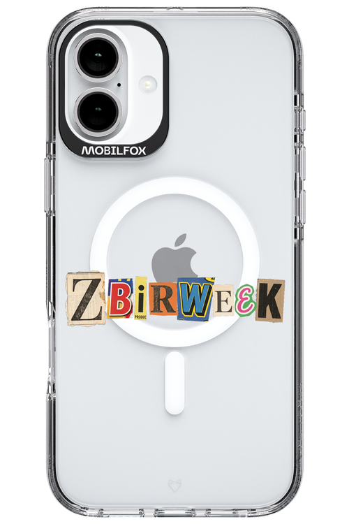 Zbirweek (transparent) 2.0 - Apple iPhone 16 Plus