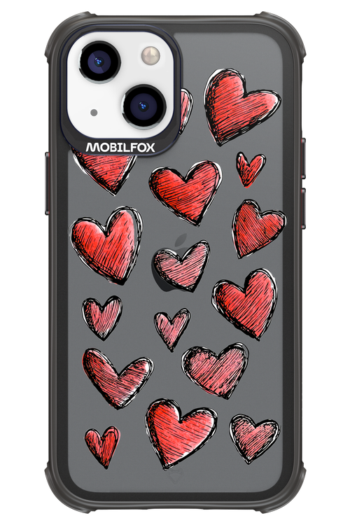 Red Love Transparent 2.0 - Apple iPhone 13 Mini