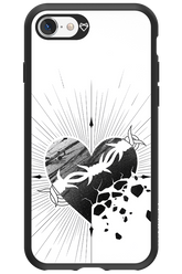 Fekete Szív - Apple iPhone SE 2020