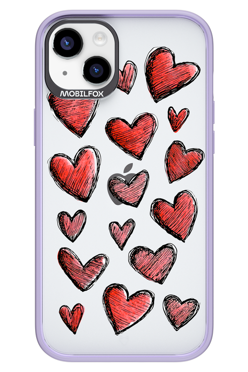 Red Love Transparent 2.0 - Apple iPhone 14 Plus