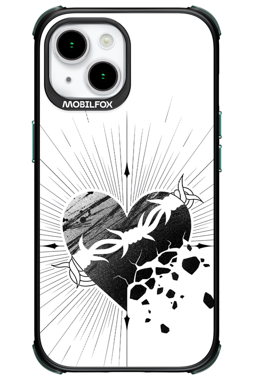 Fekete Szív - Apple iPhone 15