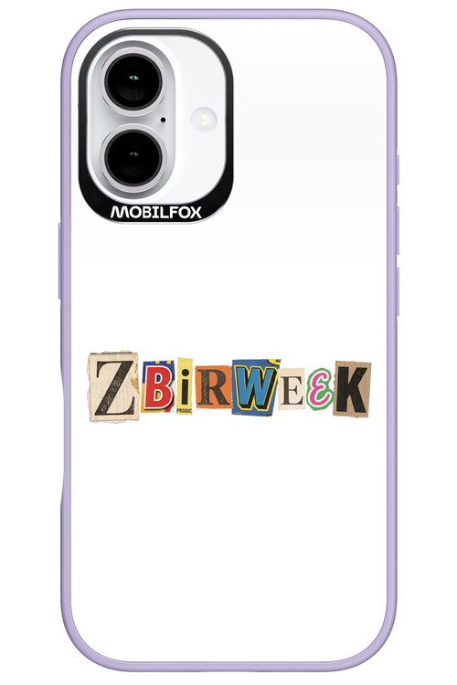 Zbirweek (white) 2.0 - Apple iPhone 16