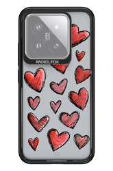 Red Love Transparent - Xiaomi 14