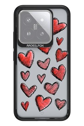 Red Love Transparent - Xiaomi 14