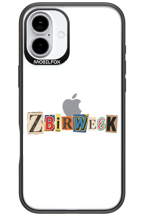 Zbirweek (transparent) 2.0 - Apple iPhone 16 Plus